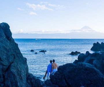 Preguiça Natural Pools in São Jorge Island, Azores 
