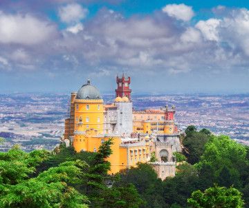 Pena Palace in Sintra, Lisbon Portugal