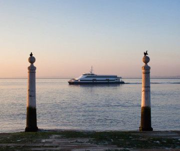 Cais das Colunas in Lisbon, Portugal
