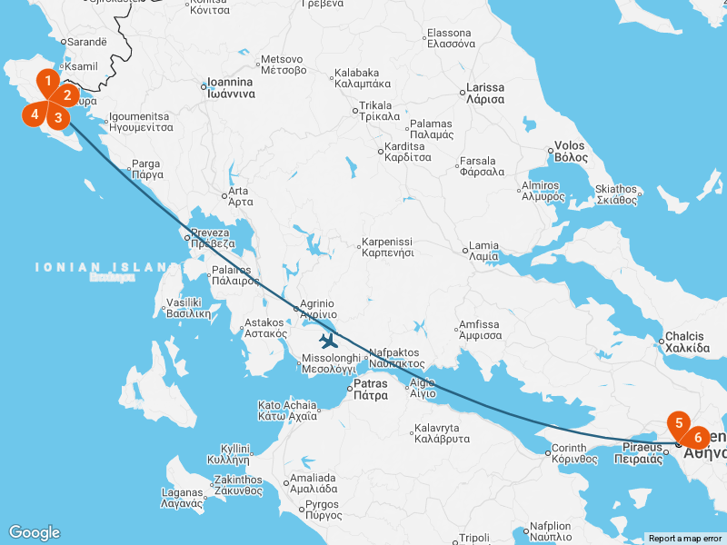 Atenas e Corfu | Duas Jóias Gregas