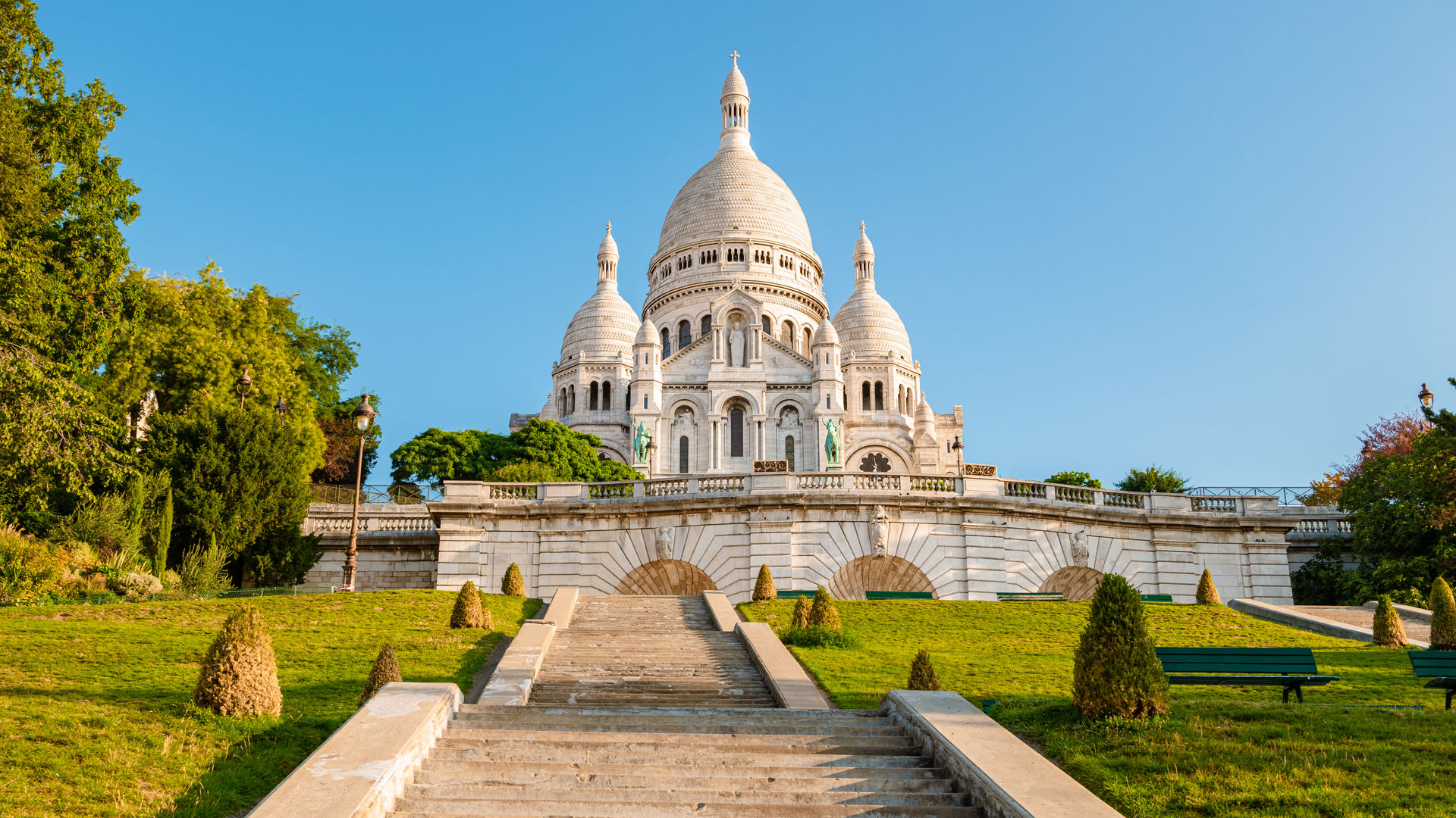 Sacre Coeur Cathedral in Montmartre, Paris