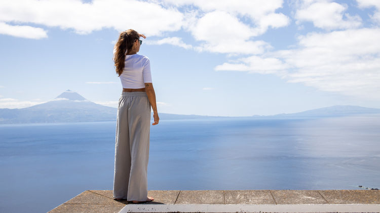 Vista para o Pico e Faial