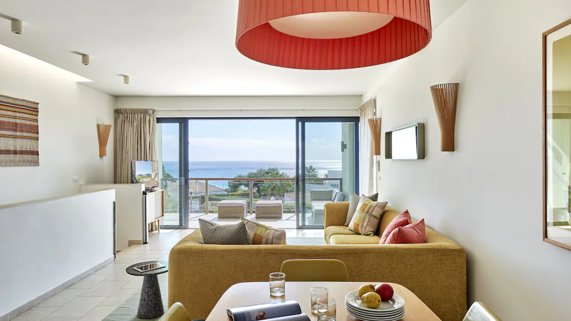 Seaside Comfort: Martinhal Sagres Living Room with a View