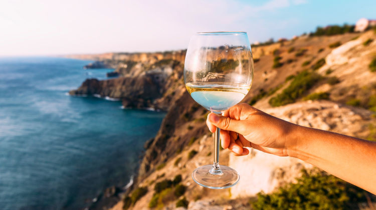 Having a Glass of White Wine, The Algarve