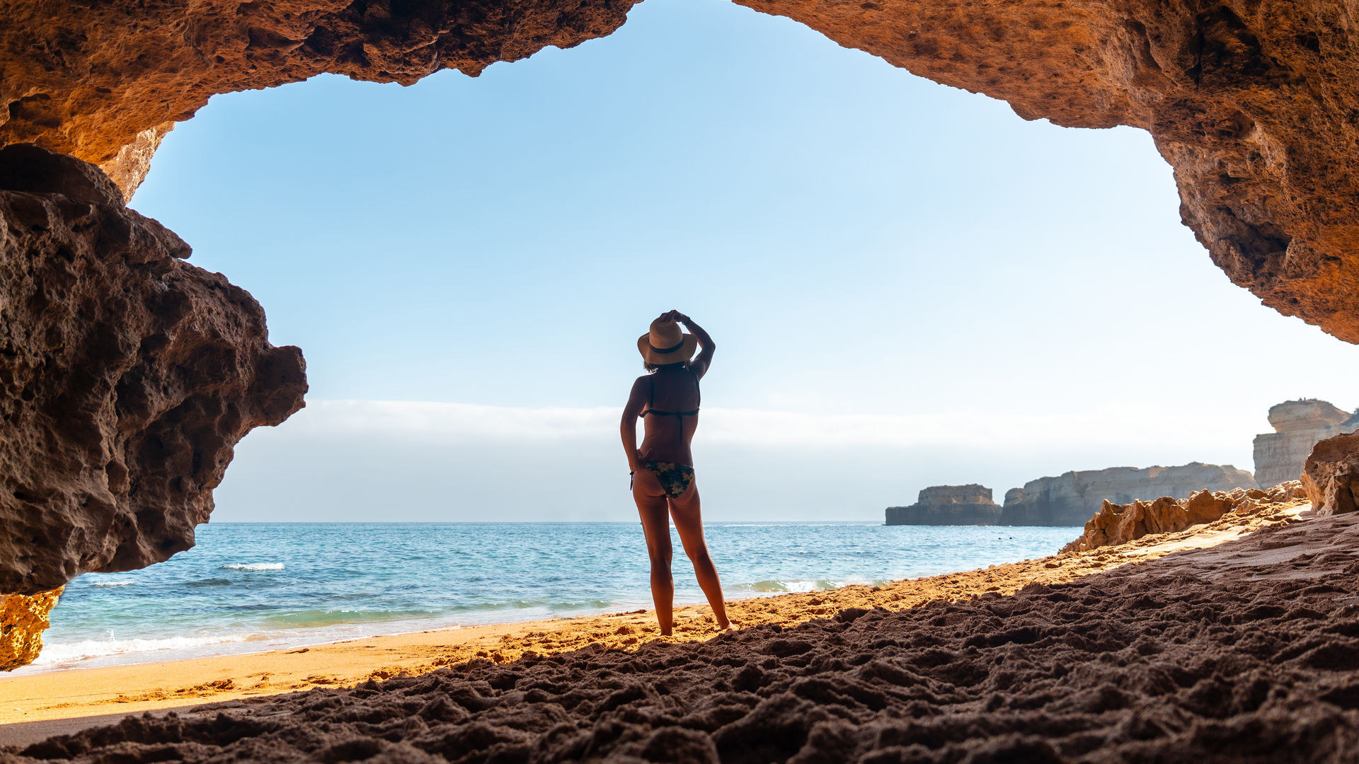 Praia da Coelha in Albufeira, The Algarve