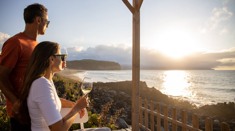 Watching the Sunset from Santa Bárbara Beach