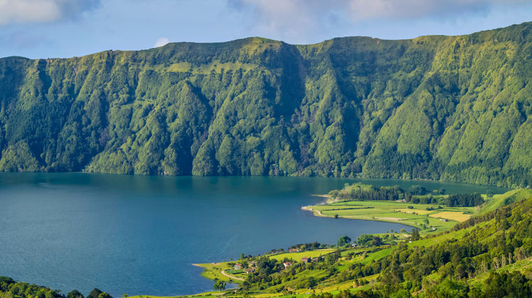 Overlooking Sete Cidades’ Twin Lakes