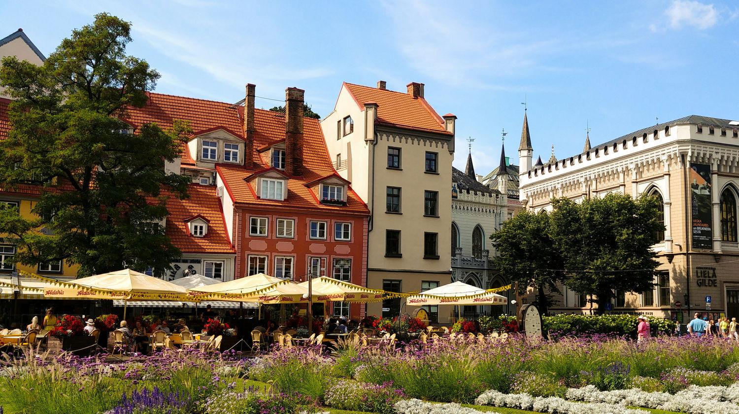 Riga Old Town Street Cafe, Riga, Latvia