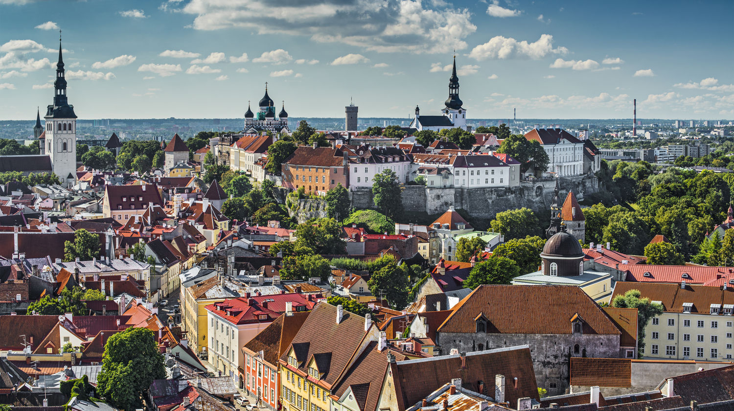 Tallinn Old Town Rooftops, Tallinn, Estonia
