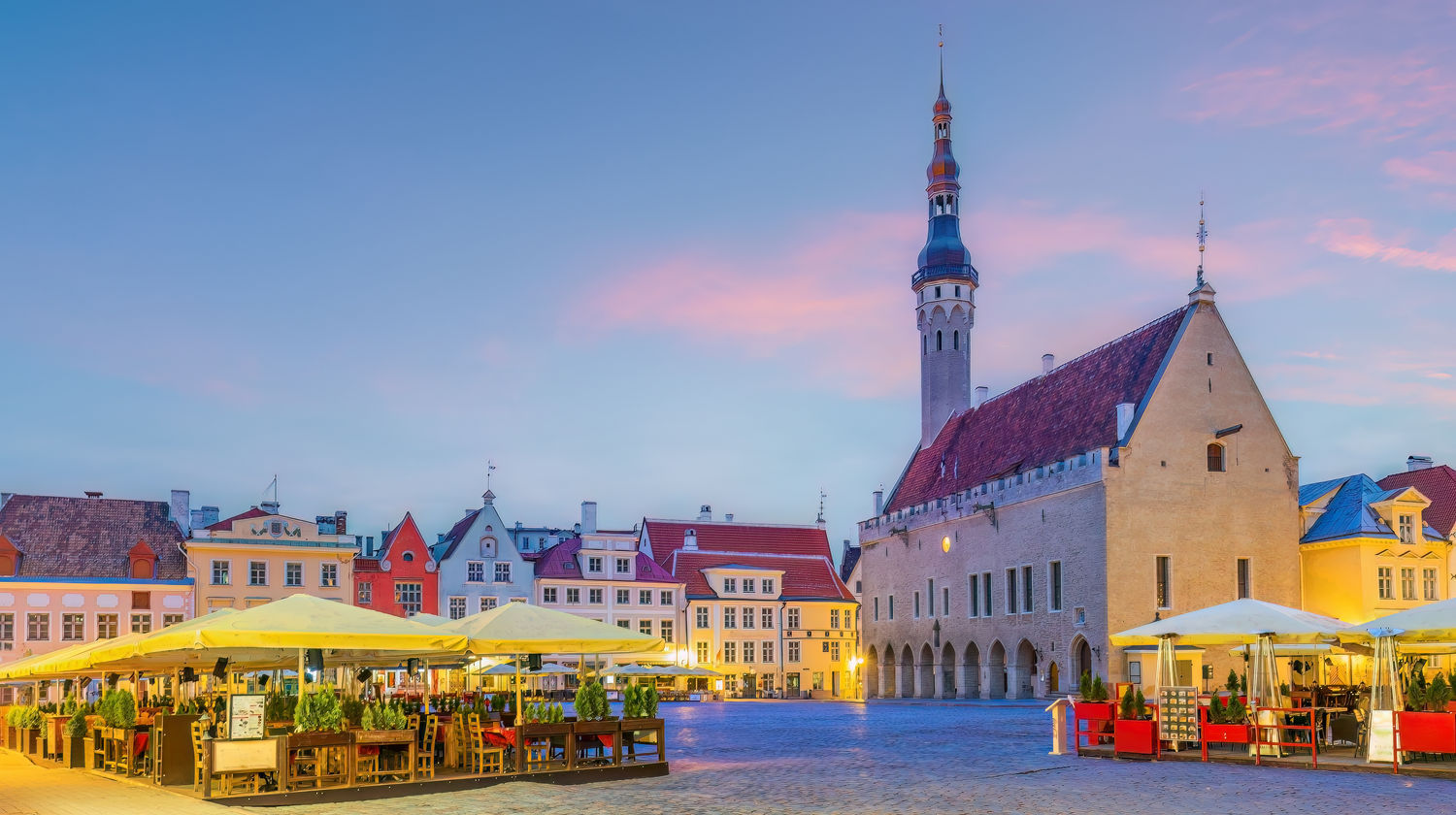 Tallinn Town Hall Square, Tallinn, Estonia