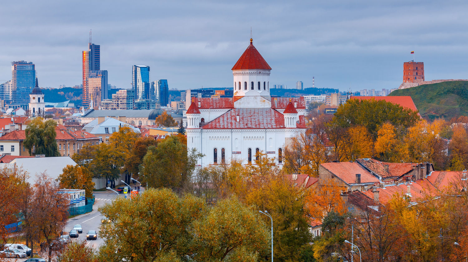 Vilnius Old Town in Autumn, Vilnius, Lithuania