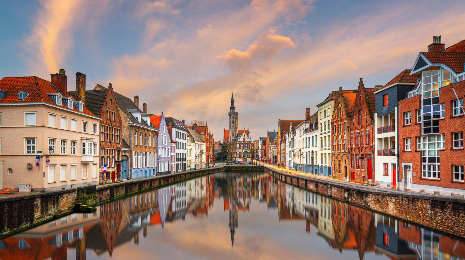 Historic Canal, Bruges, Belgium