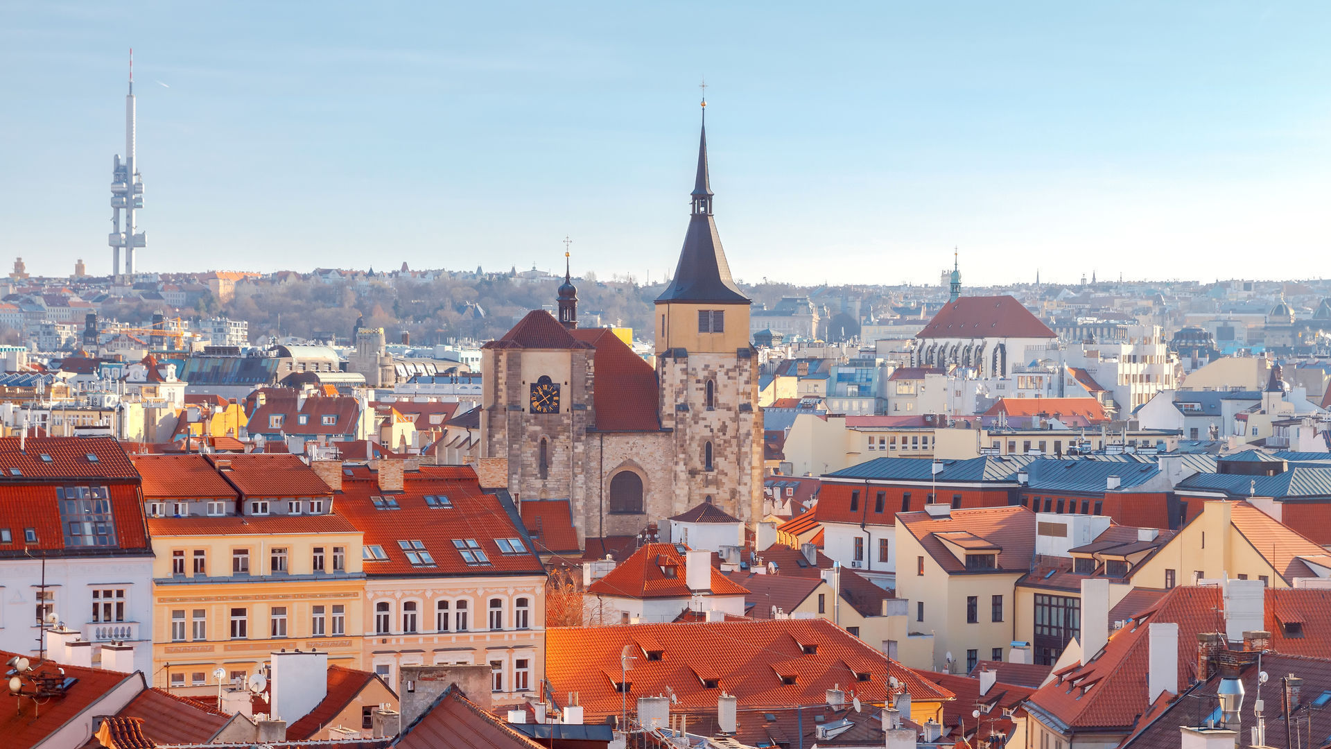 Old Town Rooftops, Prague, Czech Republic