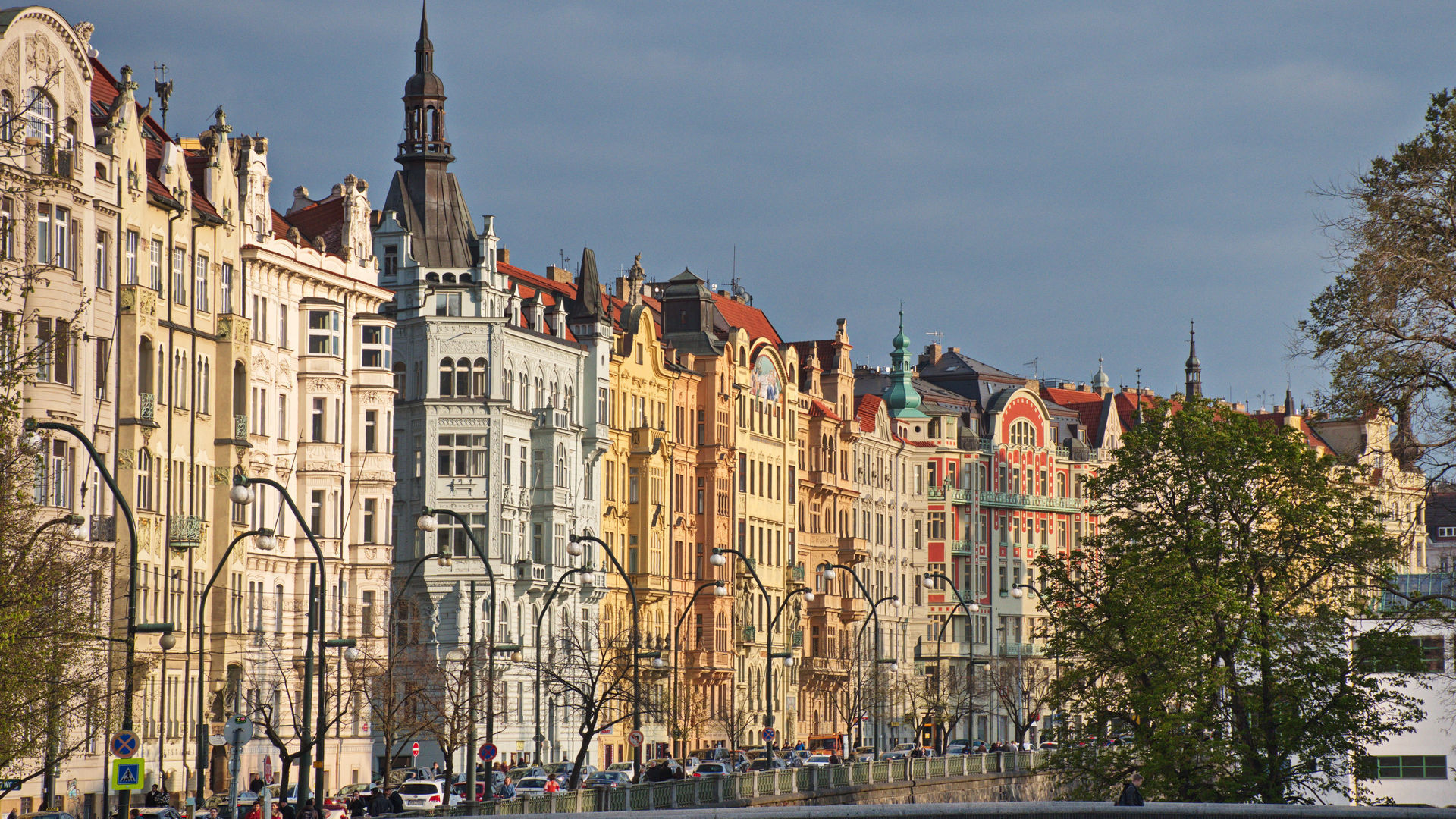 Art Nouveau Buildings, Prague, Czech Republic
