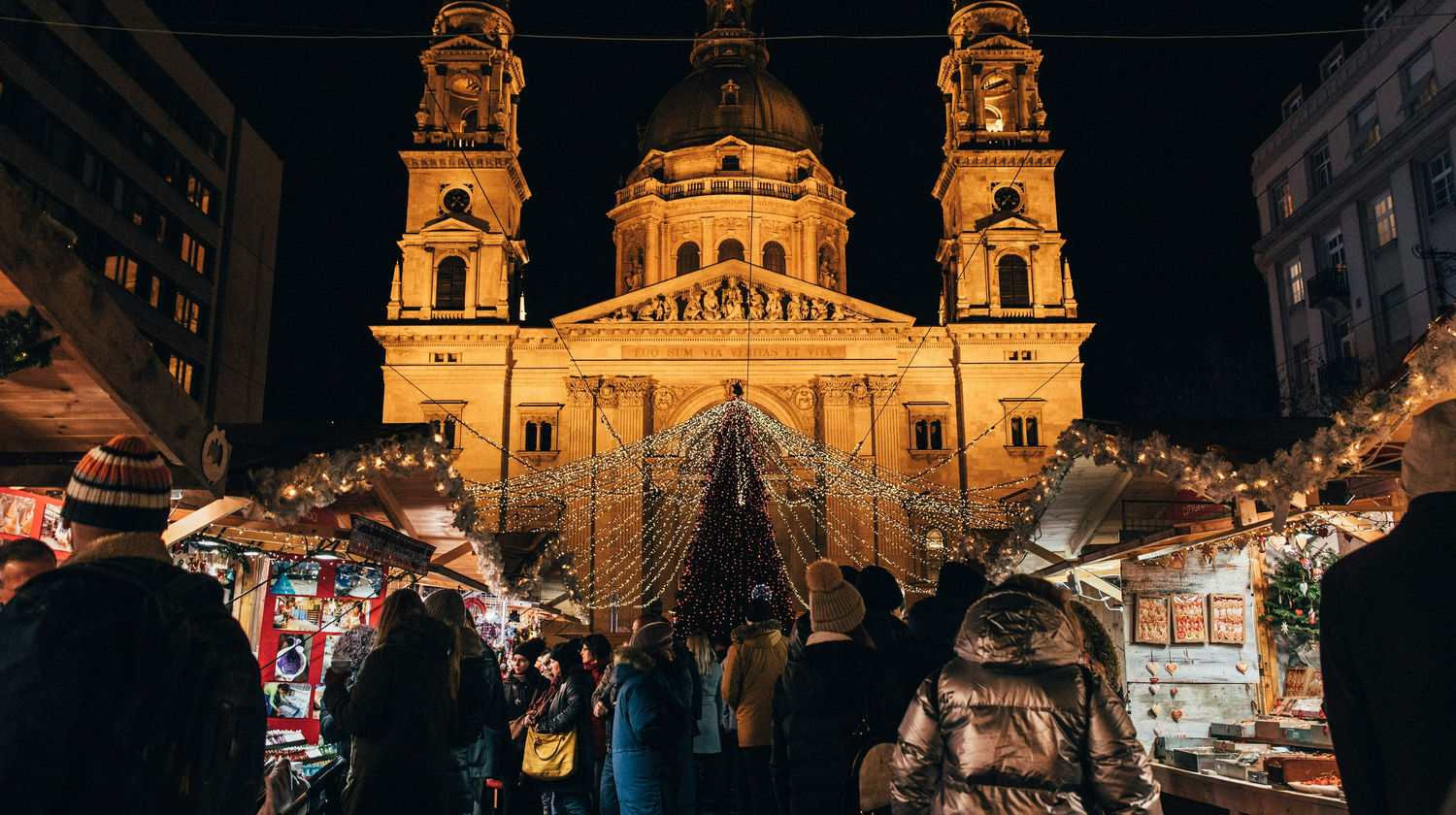 St. Stephen's Basilica Christmas Market, Budapest, Hungary