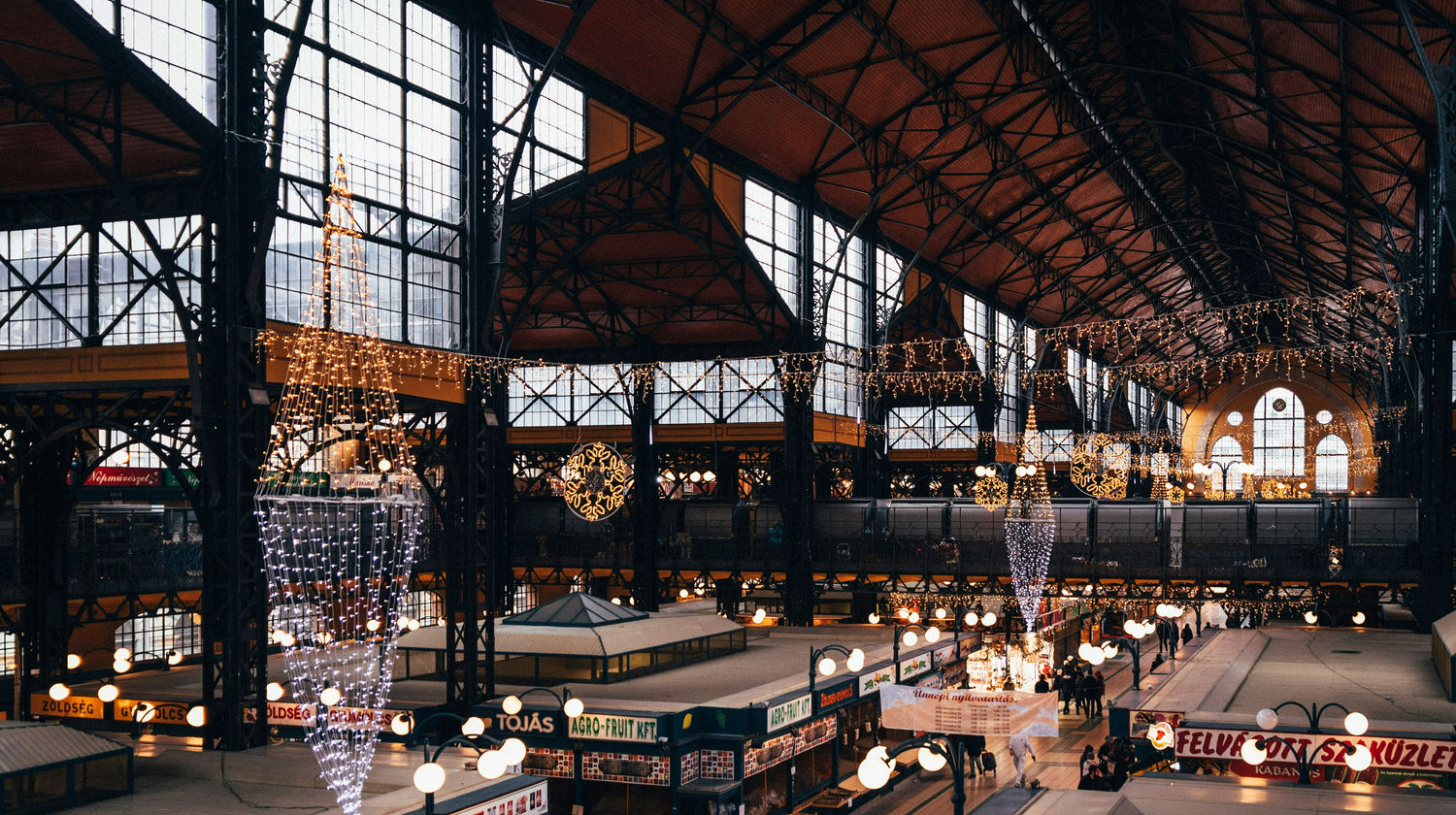 Great Market Hall in Budapest, Hungary