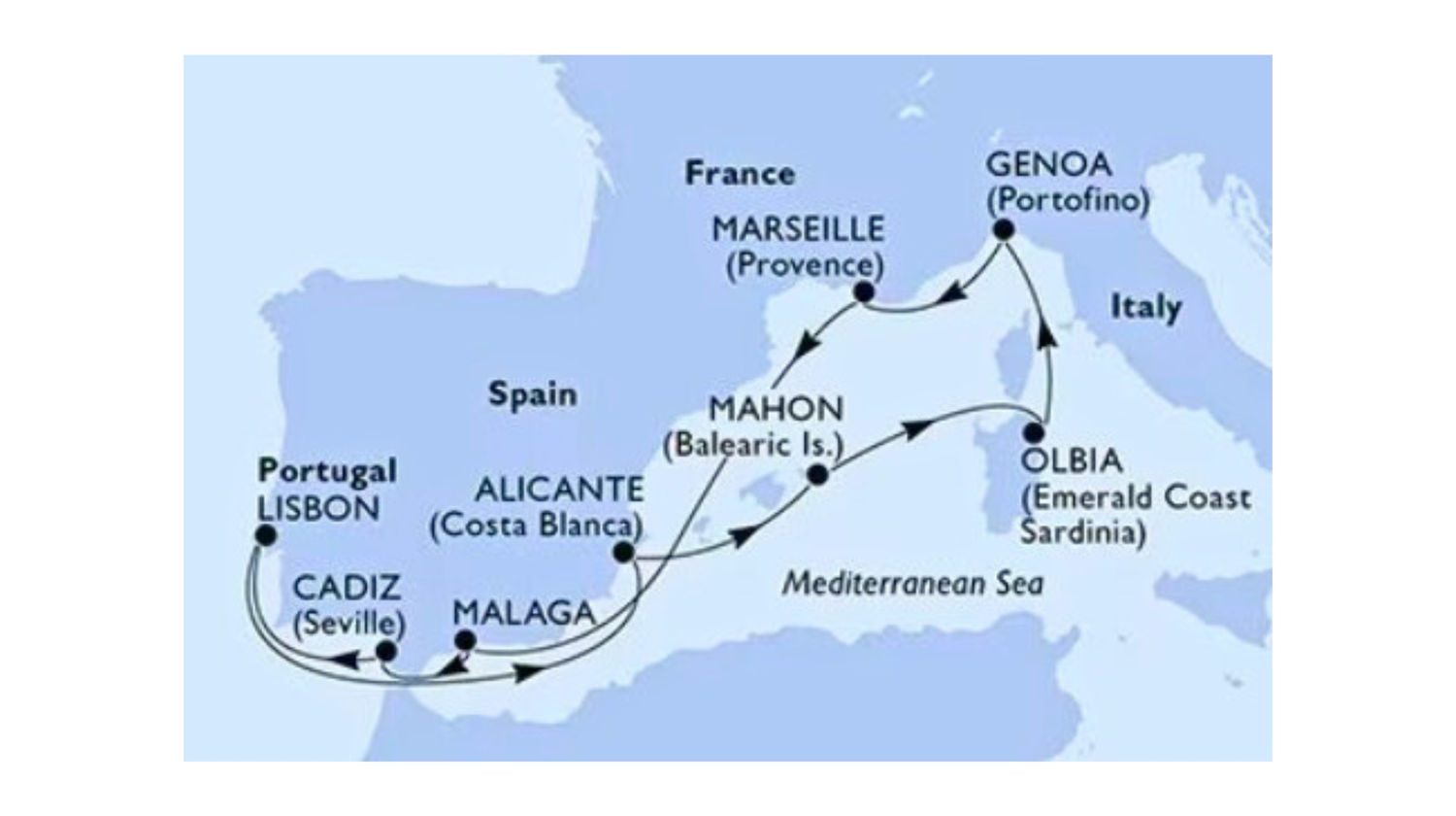 <b>Cruise Departure from Lisbon, Portugal</b>