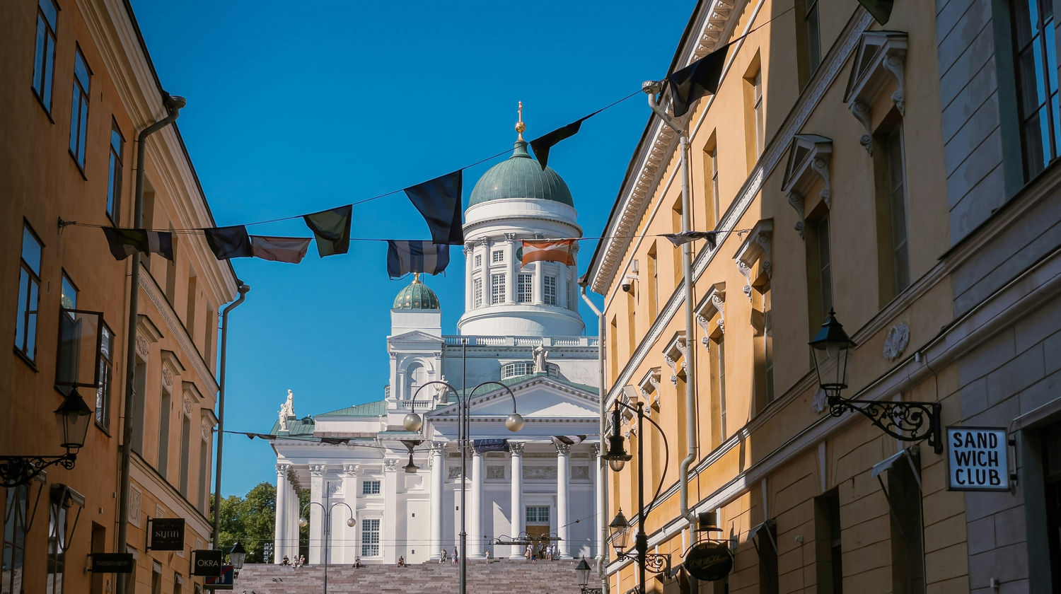 Helsinki Cathedral Street View, Helsinki, Finland