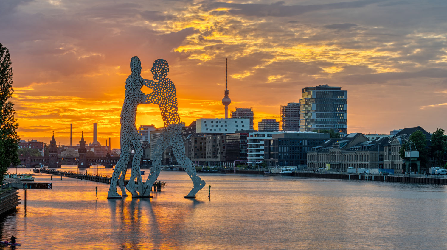 Sunset in Berlin, Germany