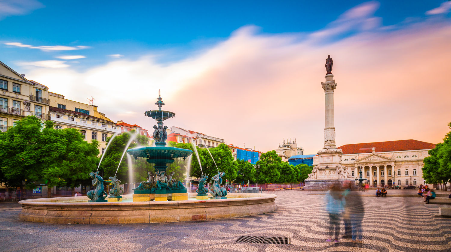 Rossio Square, Lisbon, Portugal