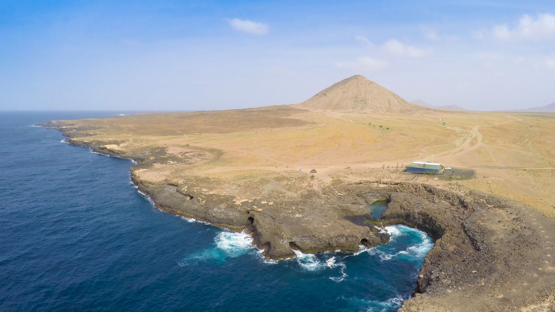 Aerial View of Buracona, Sal Island