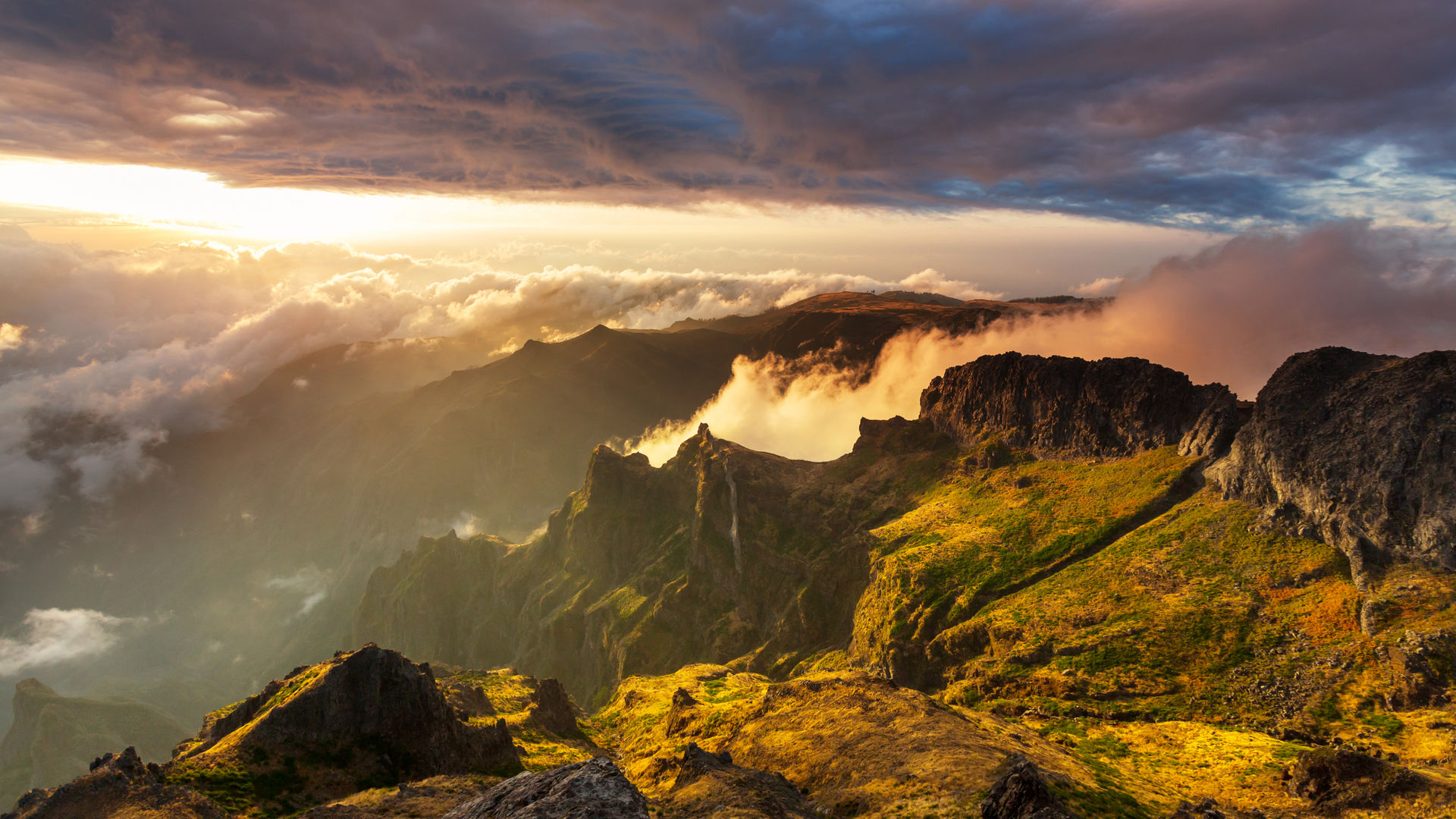 Pico do Areeiro Mountain Landscape - Madeira Island, Portugal