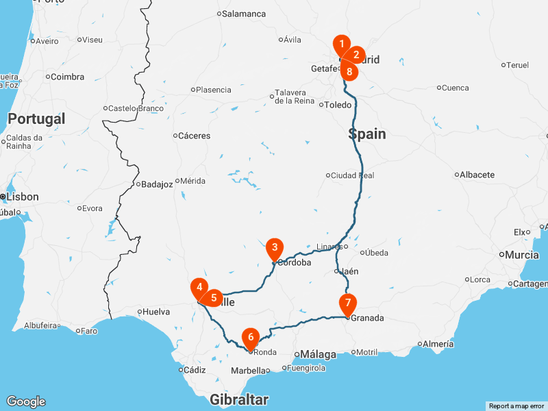 The South of Spain: 9-Day Guided Experience