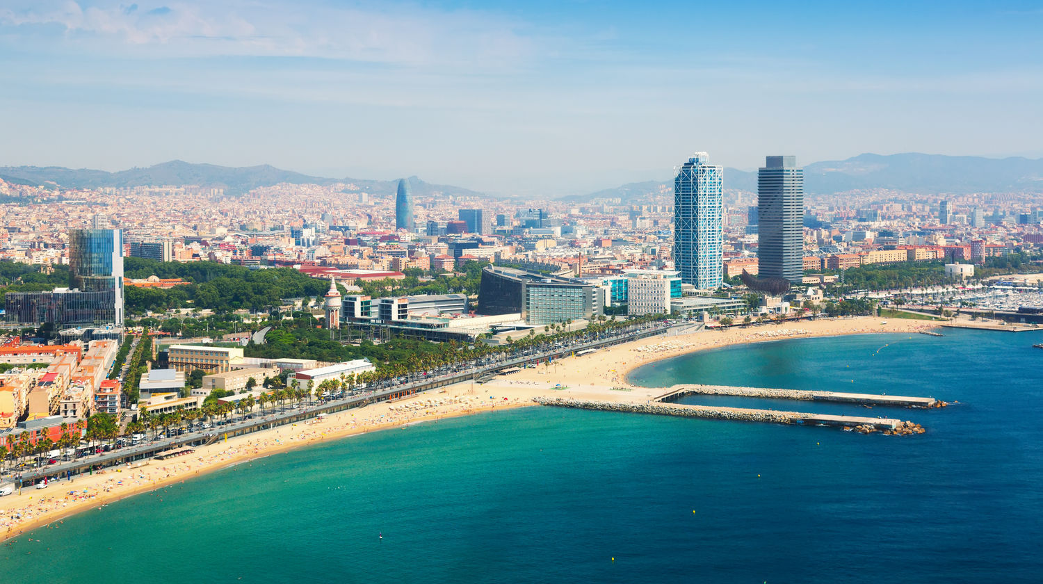Barceloneta Beach, Barcelona, Spain
