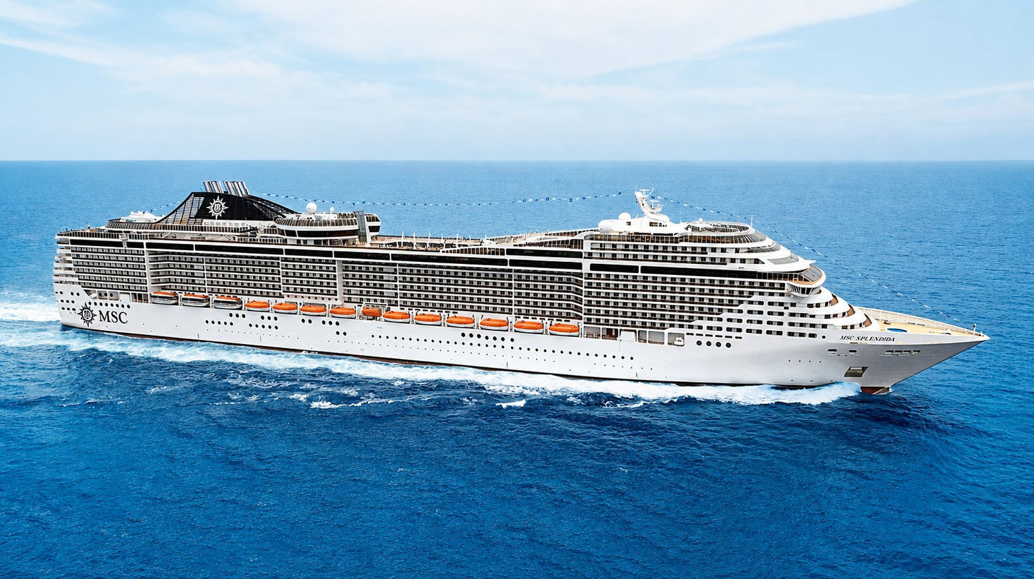 MSC Splendida, Mediterranean Sea