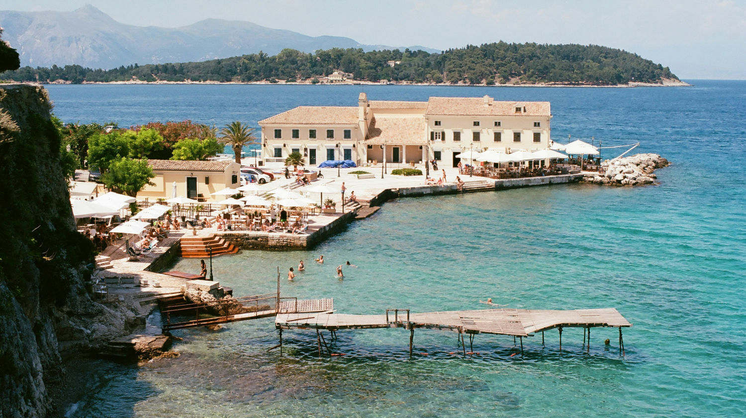 Kanoni Waterfront, Corfu, Greece