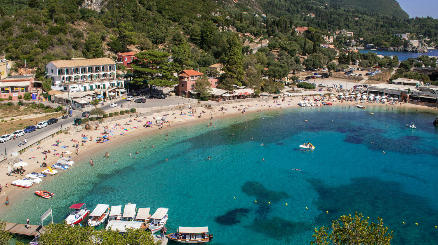 Paleokastritsa Beach, Corfu, Greece