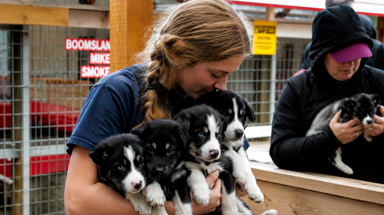 Sled Dog Puppies, Juneau, Alaska, USA - Photo by our CMO, Carolina Dias