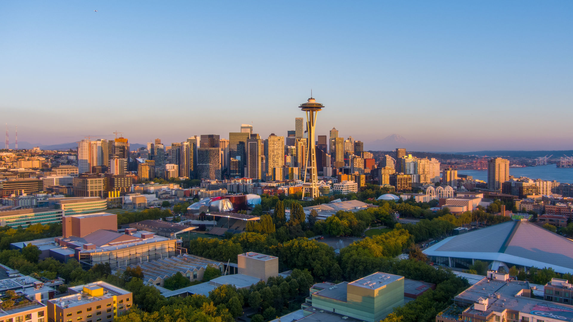 Space Needle and Seattle Skyline, USA