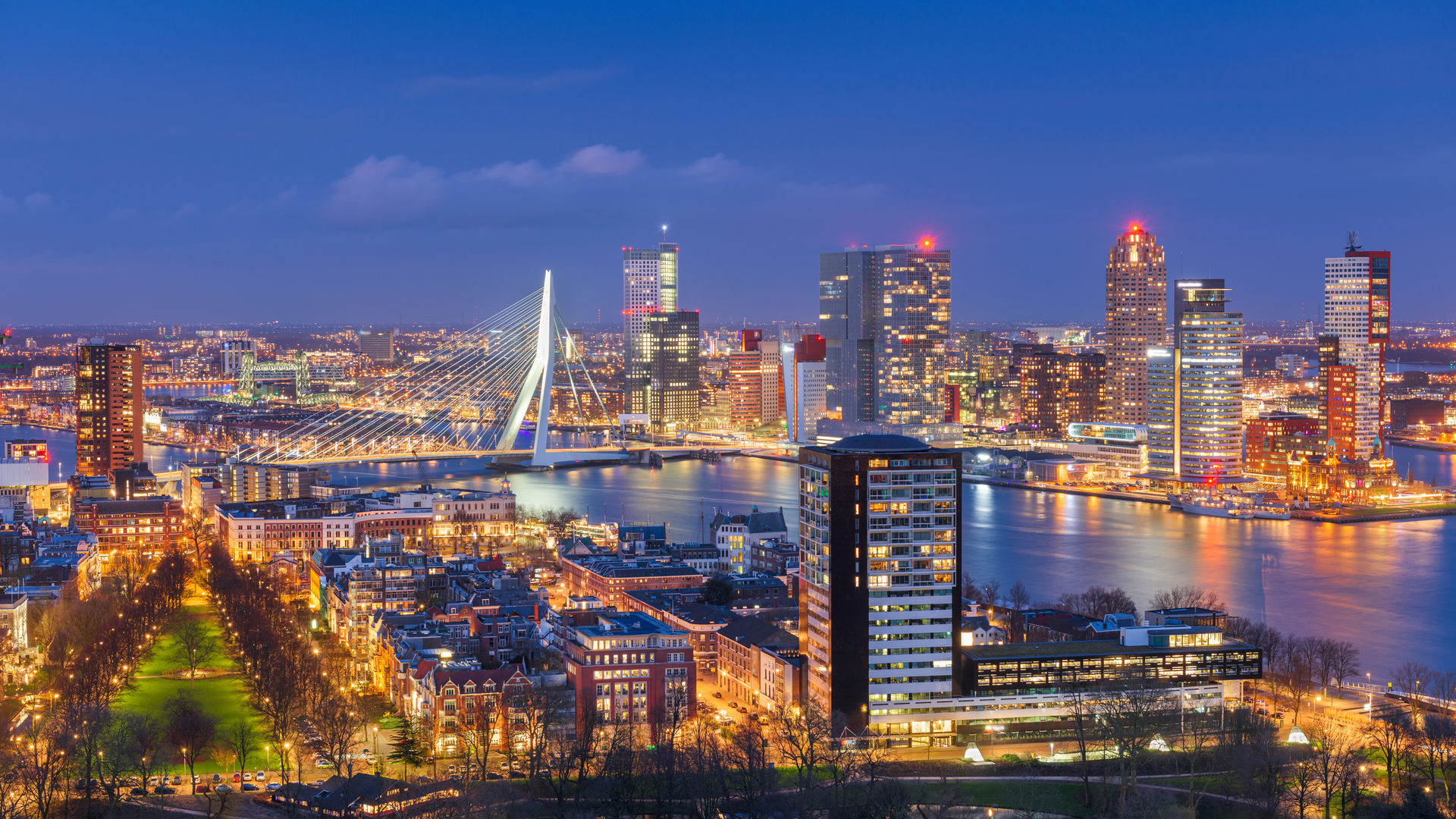 Rotterdam Skyline, Rotterdam, Netherlands
