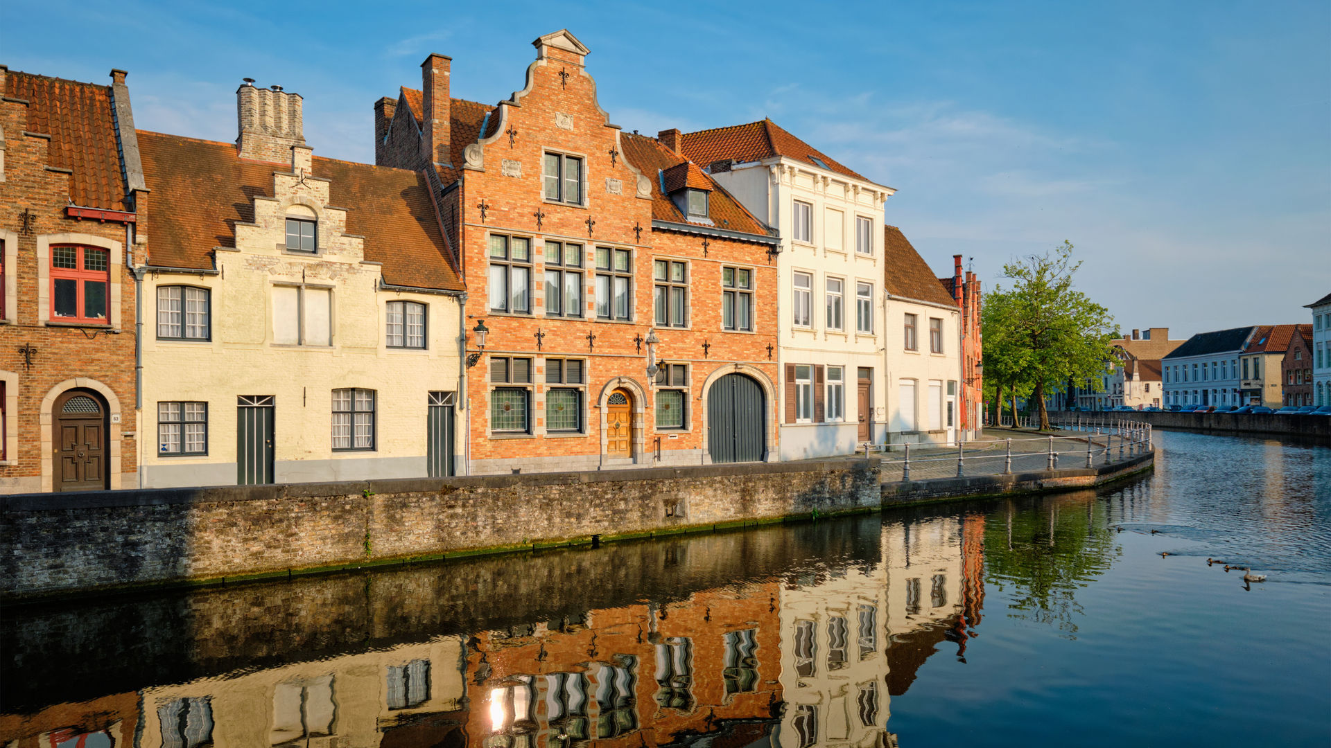 Historic Canal Houses, Bruges, Belgium