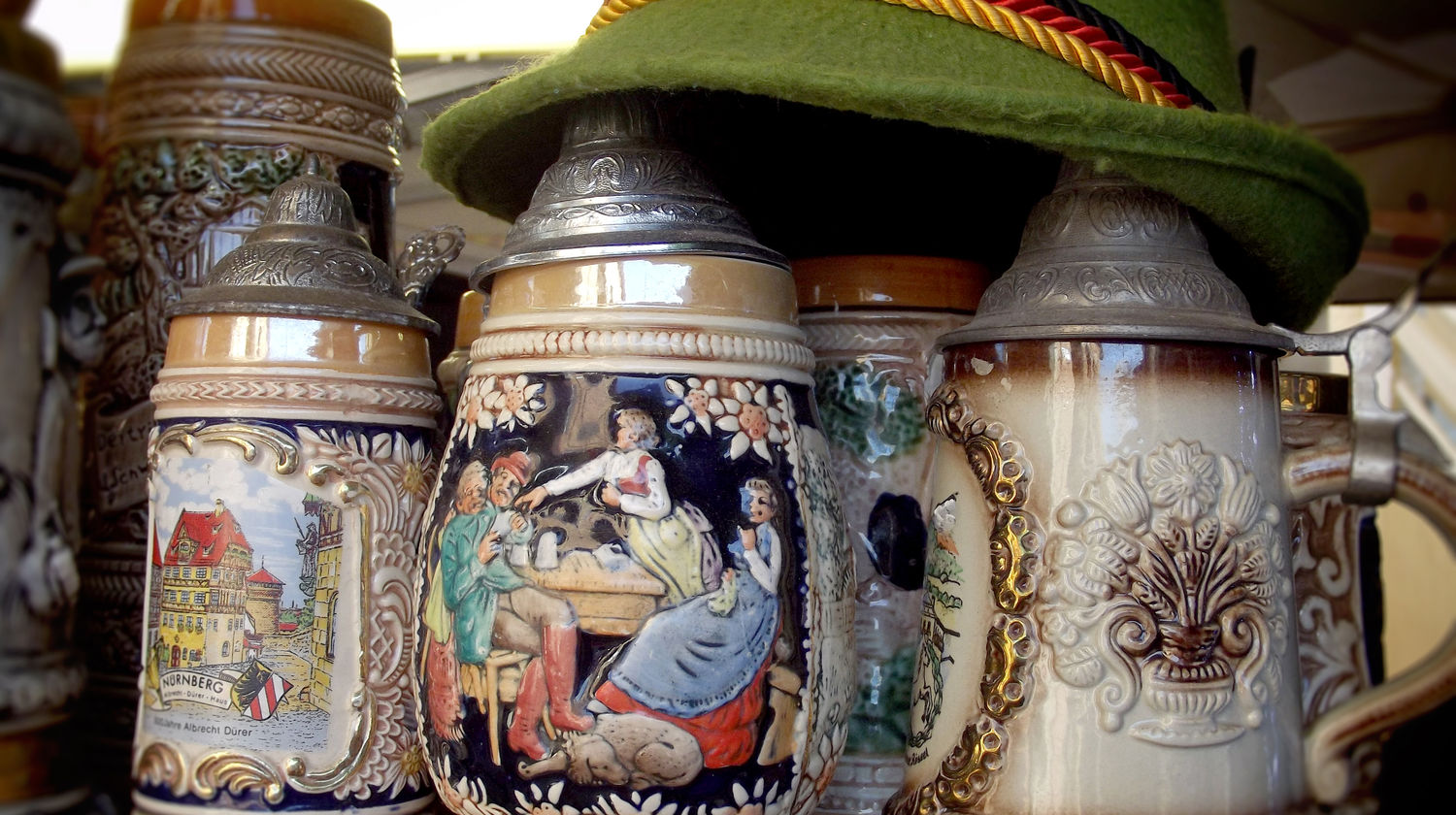 Oktoberfest Beer Steins, Munich, Germany