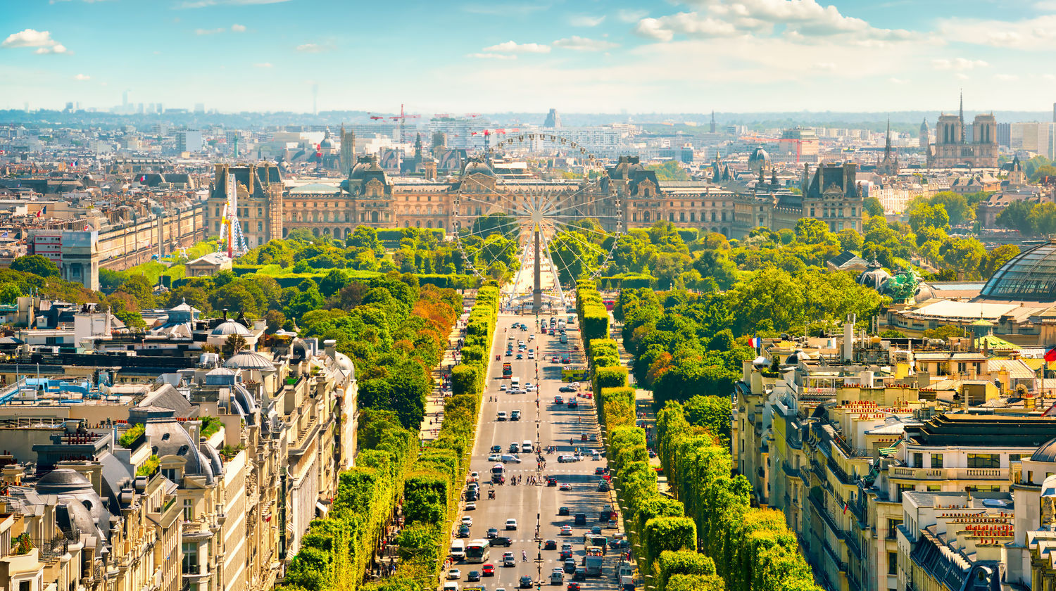 Avenue des Champs-Élysées in Paris, France