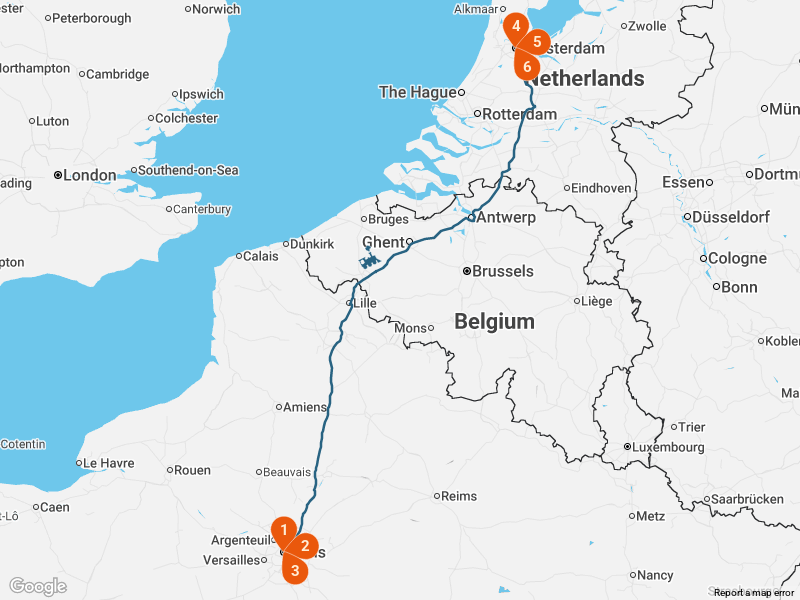 Paris & Amsterdam: 7 Days by Train