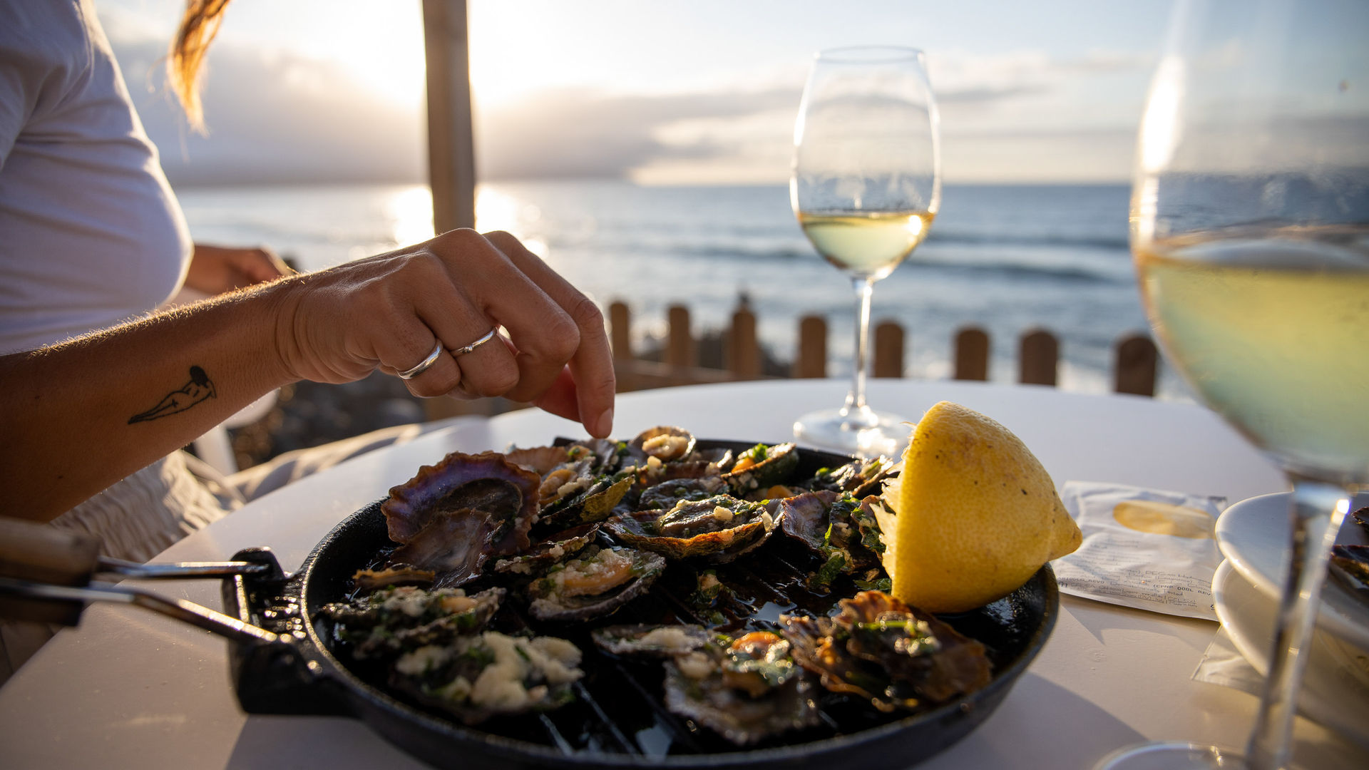 Grilled Limpets (traditional seafood appetizer), São Miguel Island