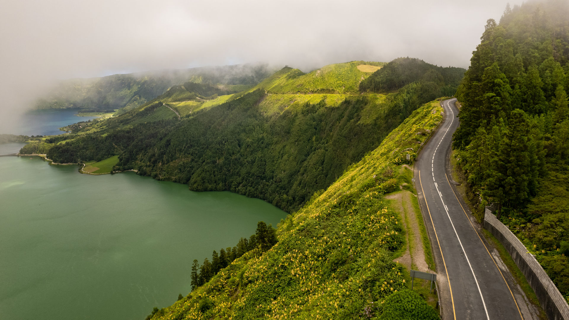 Road in Sete Cidades, São Miguel Island