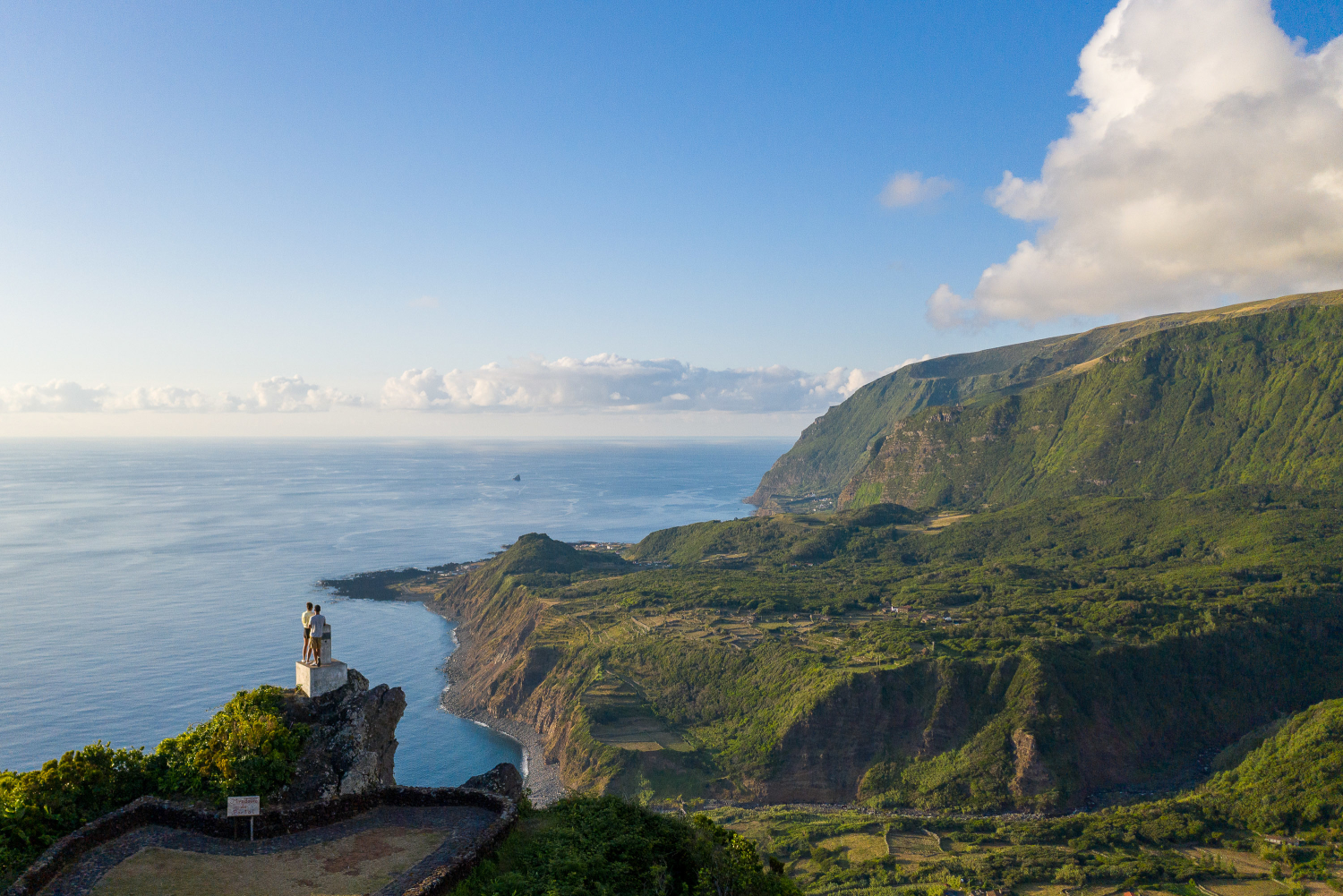 Cliffside views from Portal Viewpoint, Flores Island
