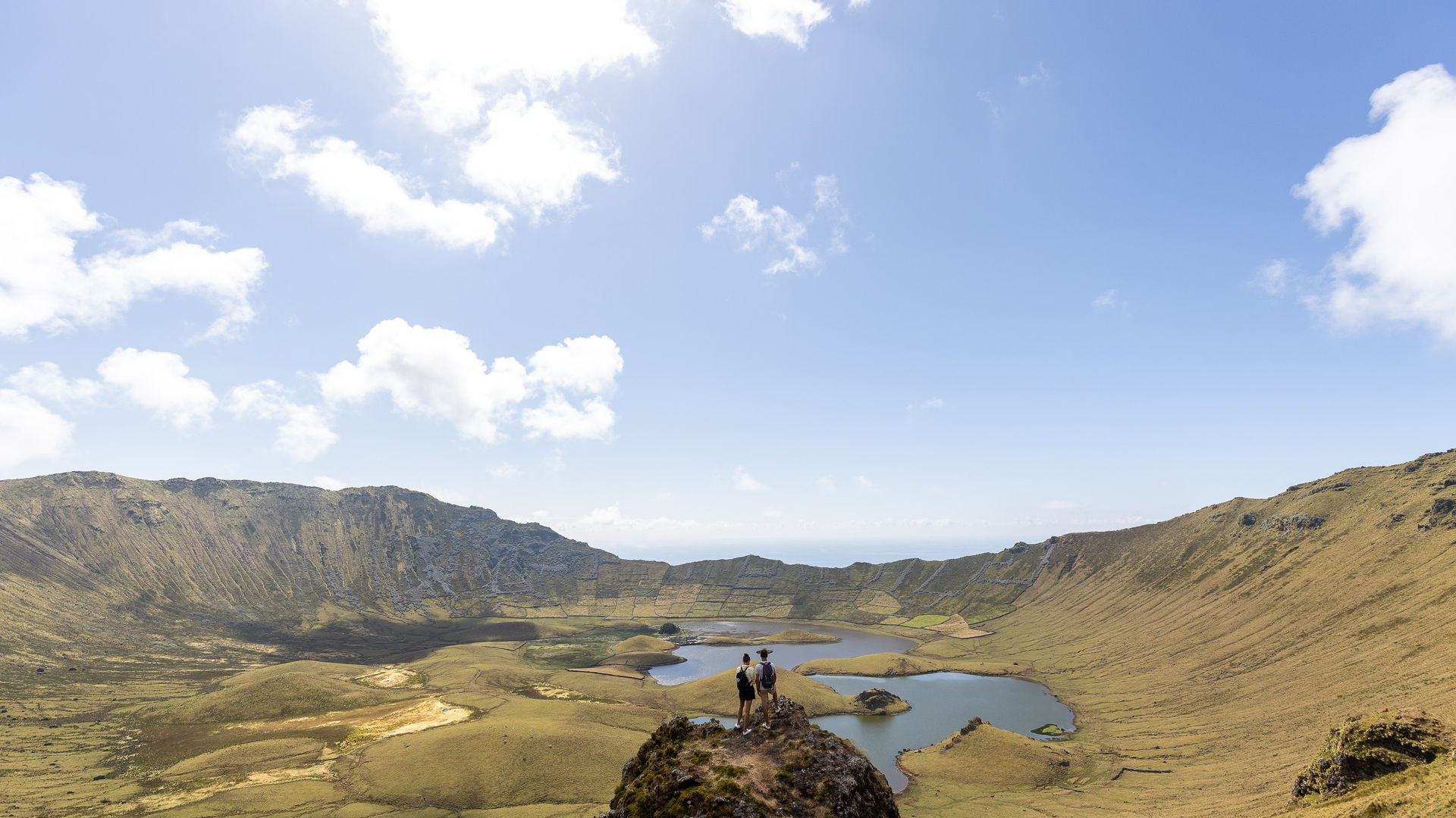 Inside the Caldeirão crater, Corvo Island