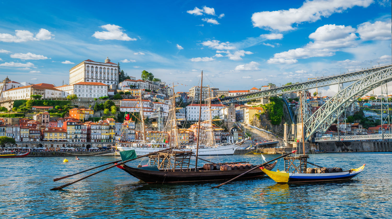 Traditional Rabelo Boats on the Douro River, Porto