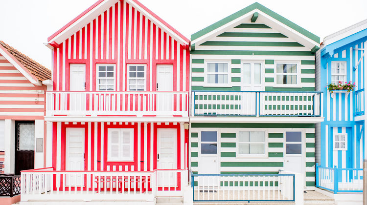 Costa Nova Striped Houses