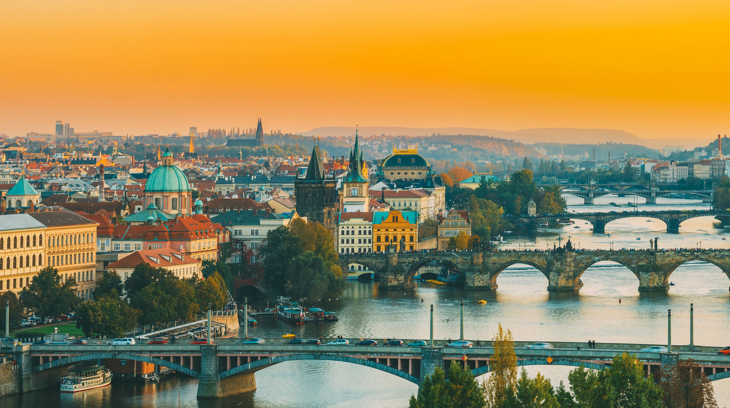 Sunset in Prague, Czech Republic