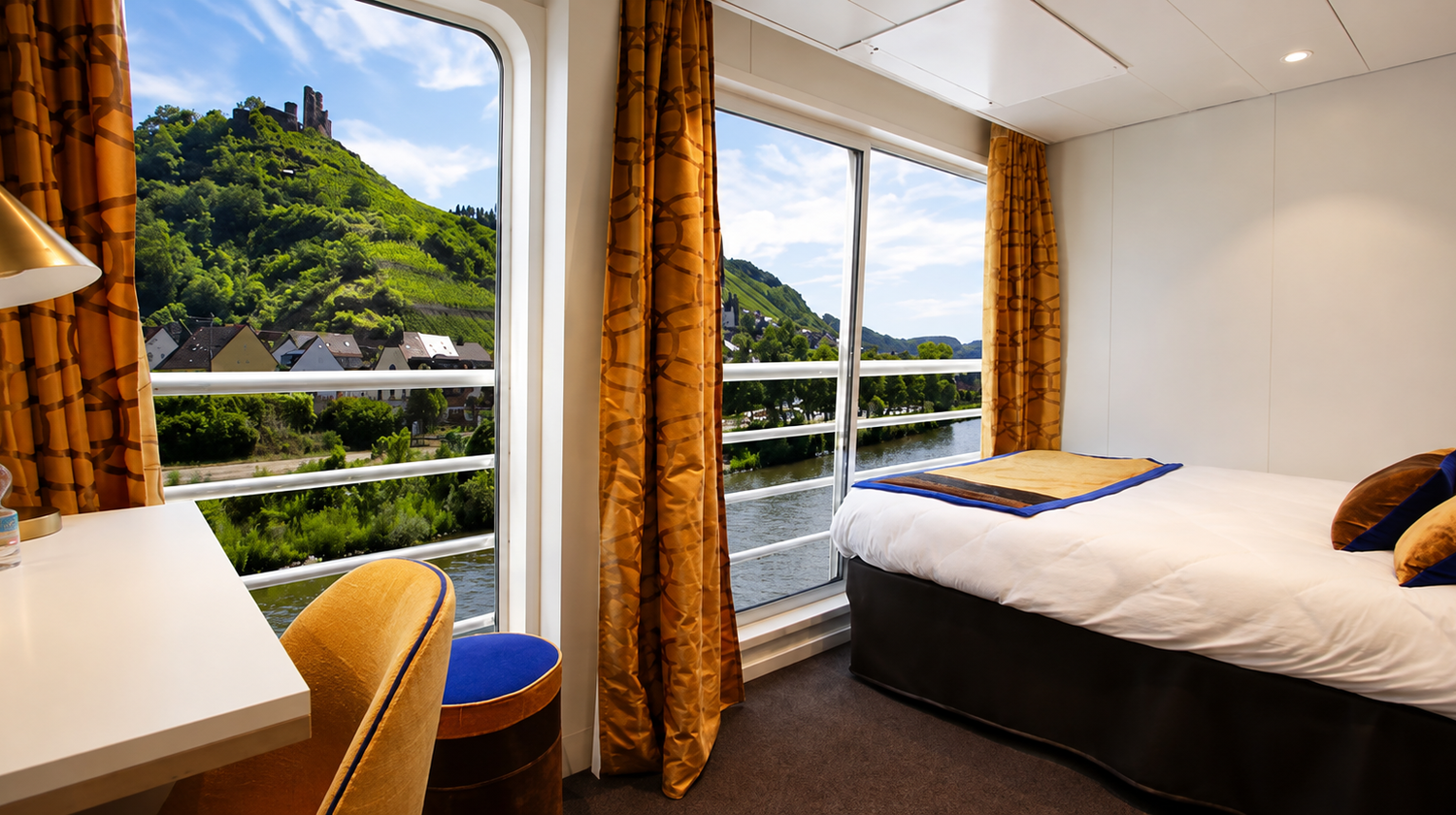 Balcony Cabin, Rhine River Cruise