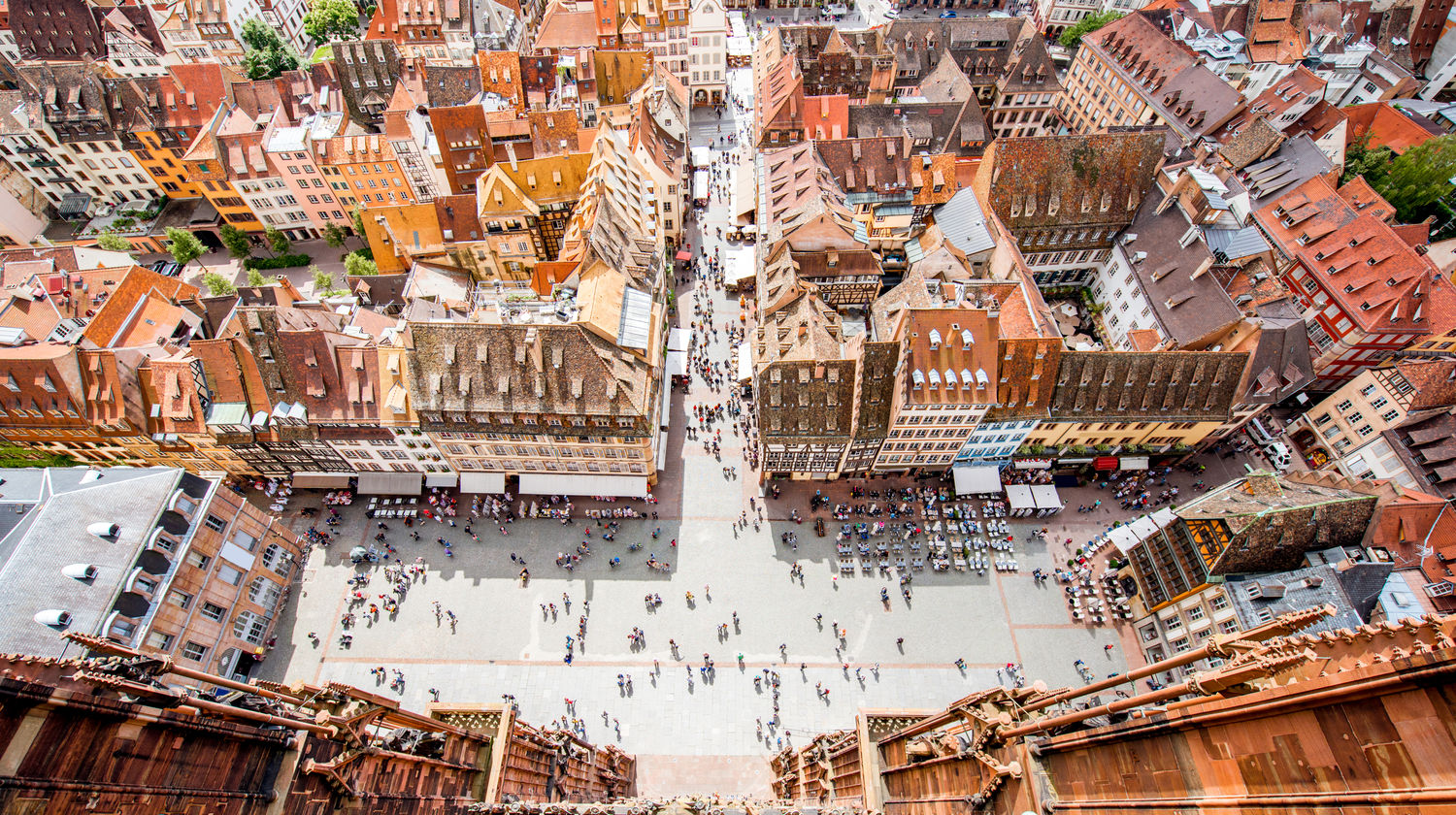 View of Strasbourg city