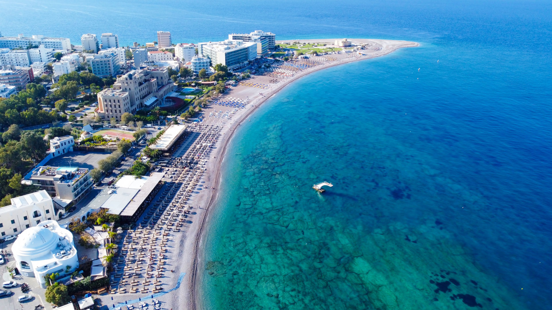 Elli Beach, Rhodes Island, Greece
