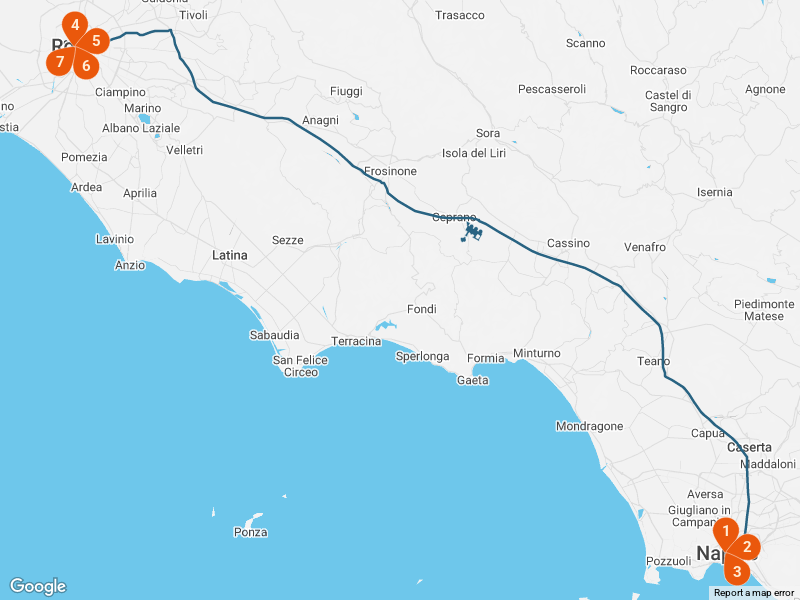 Naples & Rome: 8 days by Train