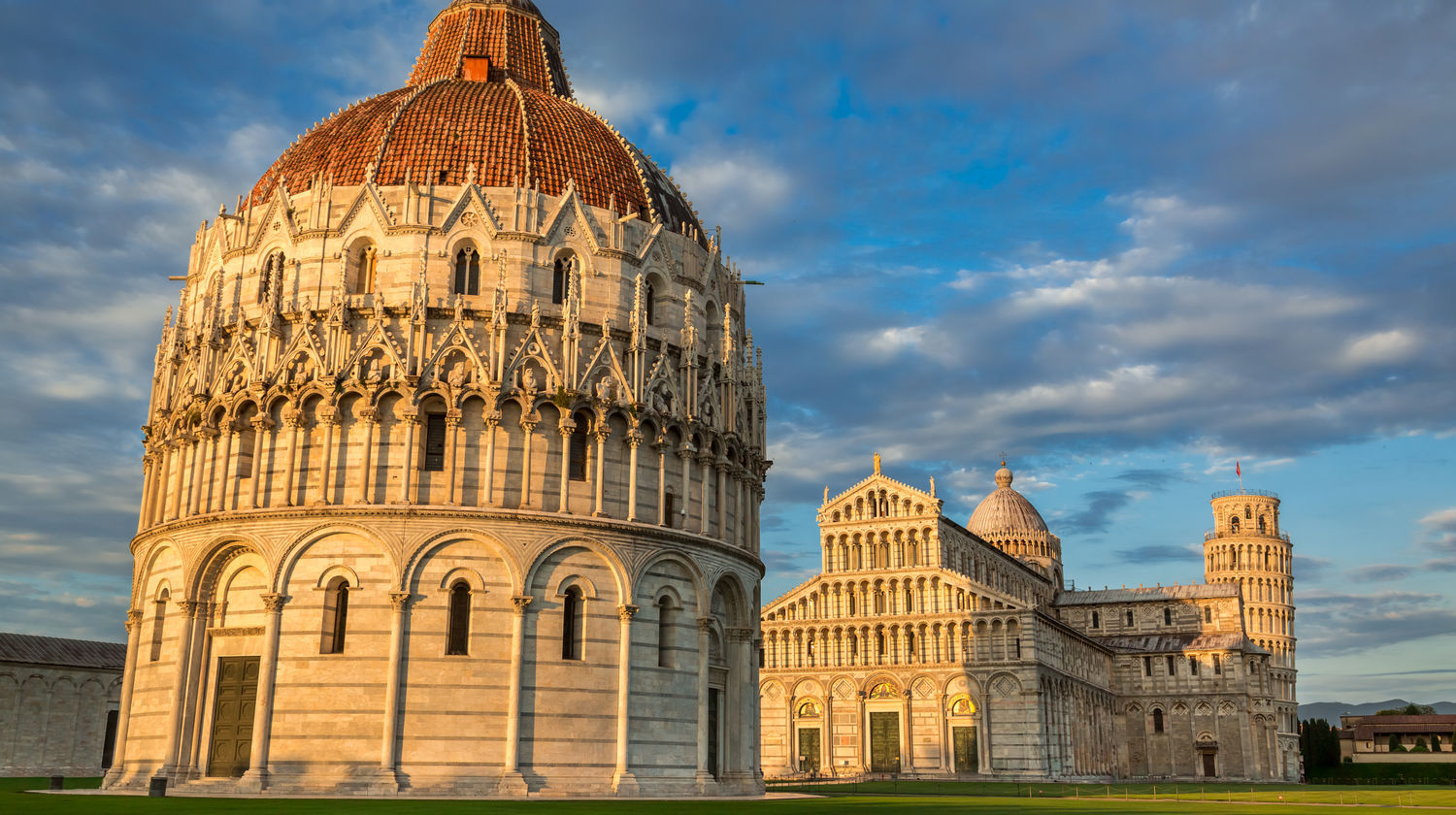 Pisa Baptistery & Leaning Tower, Pisa, Italy (La Spezia, Italy)